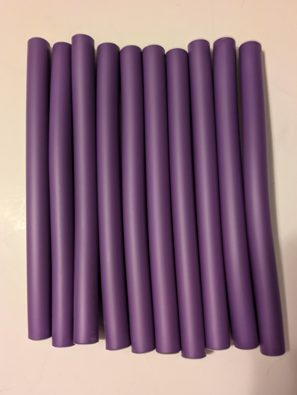 Flexi Rods Heatless Curlers Flexible Foam Styling Rods Bundle 10